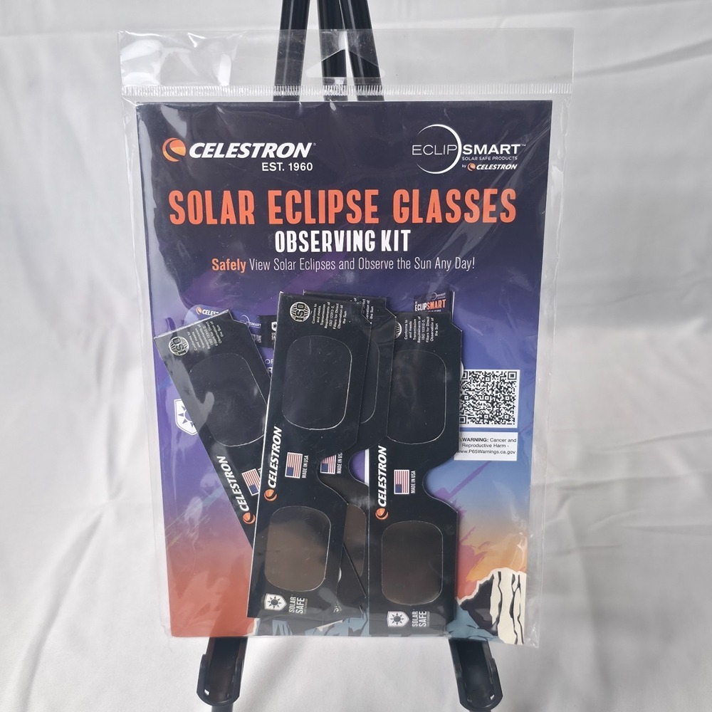 Solar Eclipse Glasses Observing Kit by Celestron New Sealed in Package‎